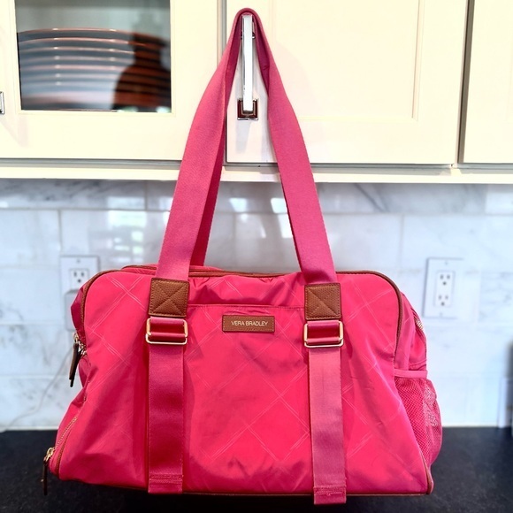 Vera Bradley Handbags - VERA BRADLEY LIGHTEN UP PREPPY POLLY YOGA SPORT BEACH GYM EXERCISE BAG